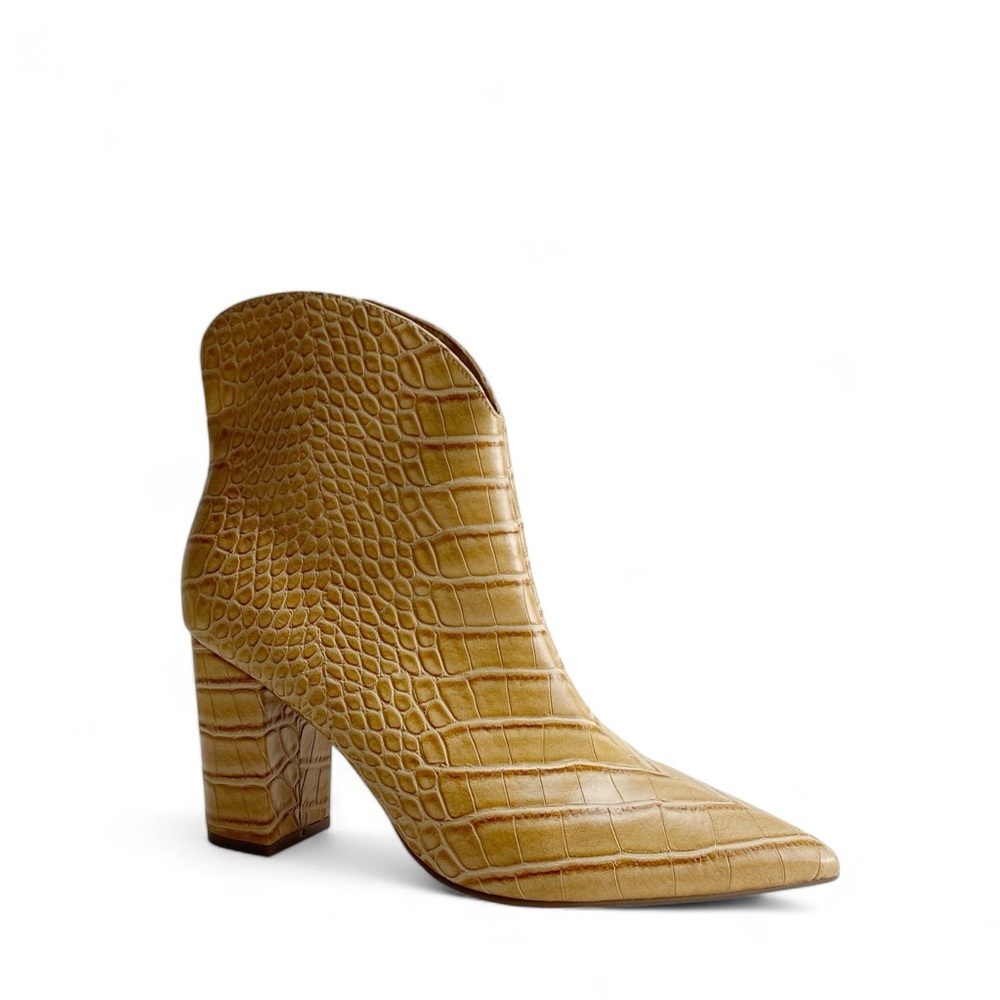 Steve Madden Croc-Embossed Ankle Boots 9.5​ - Picture 2 of 7